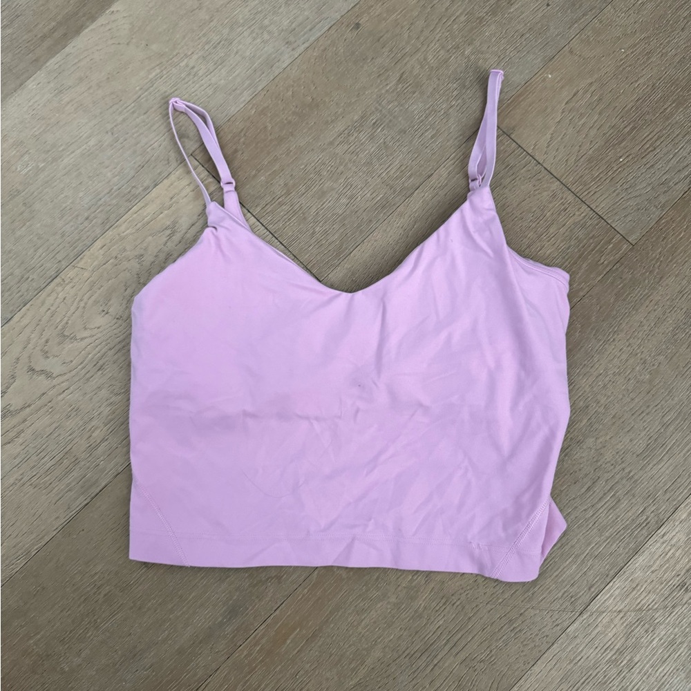 LULULEMON pink crop bra top